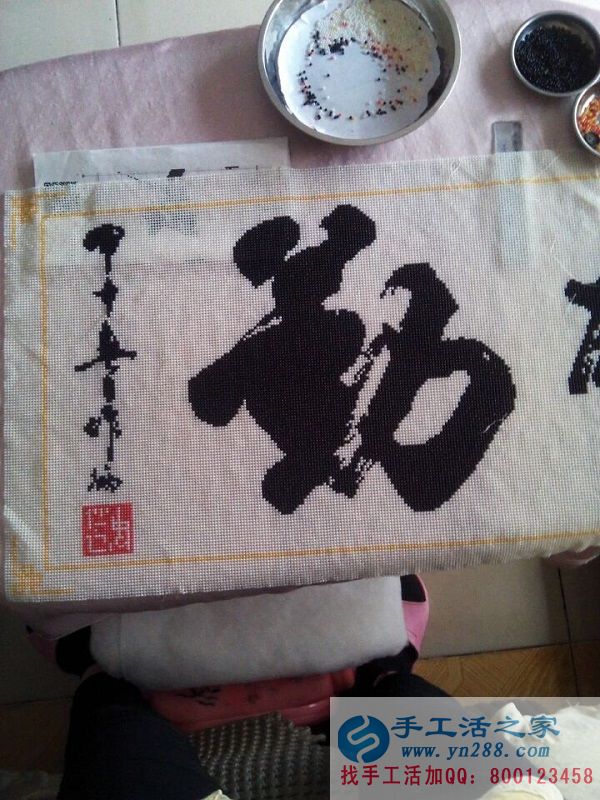 可兼職手工活，廣東珠海上班族梁女士業(yè)余時間做手工活珠繡增加收入(圖3)