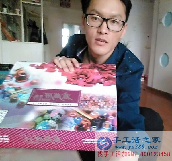 2016山東淄博正規(guī)兼職手工活在家兼職人員，在家可做的手工活串珠繡(圖1)