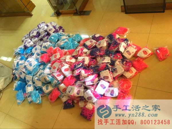 手工活之家外發(fā)加工2016年7月10日分貨記錄 所有的紙抽盒材料入袋