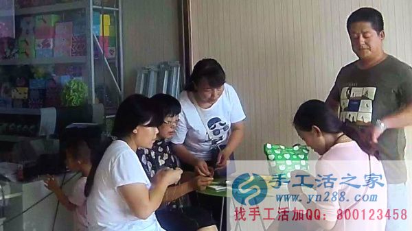 手工活之家的代理是不是學習的很認真！