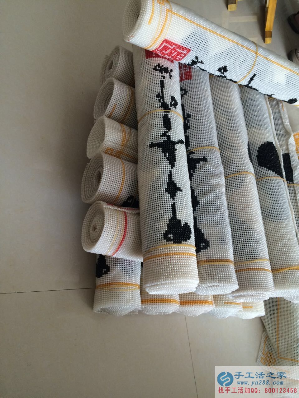 安徽淮海蔡先生節(jié)假期間來手工活之家考察串珠繡項(xiàng)目，在家做手工活賺錢