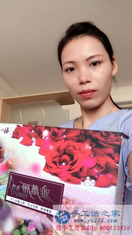 職業(yè)女性兼職好項(xiàng)目，廣西桂林蔣女士工作之余兼職手工活賺錢
