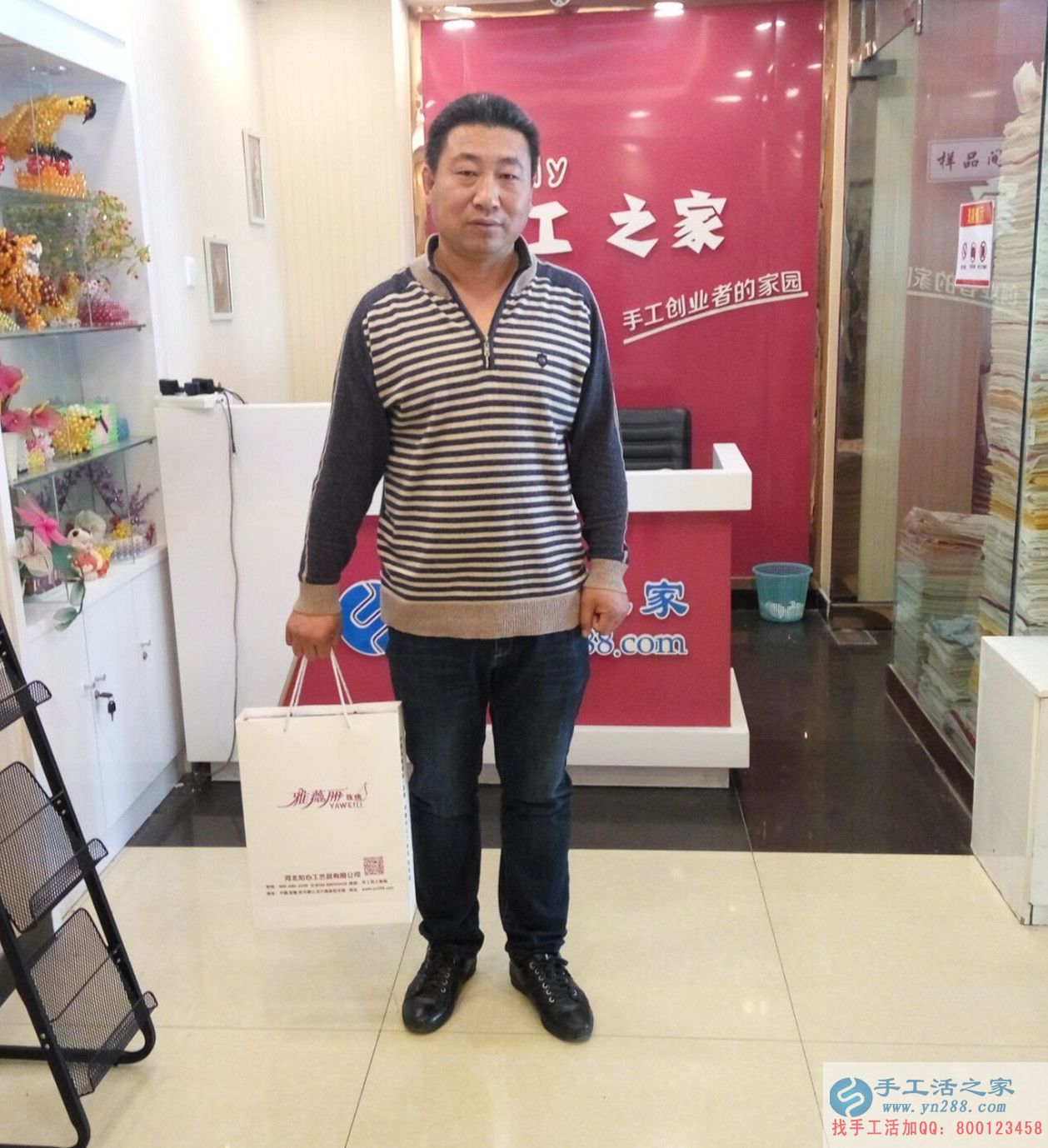 遼寧黑山縣張先生想掙錢找到手工活之家網致富好項目
