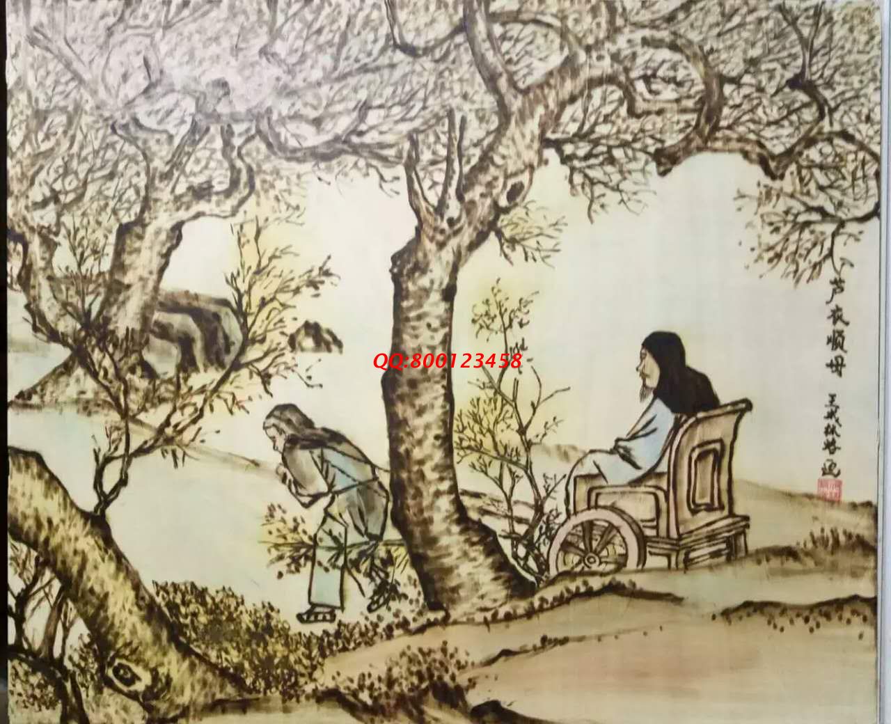 【民間手工藝品推介】邱縣傳統(tǒng)純手工烙畫，《二十四孝系列》預(yù)約定制，尺寸46*39cm