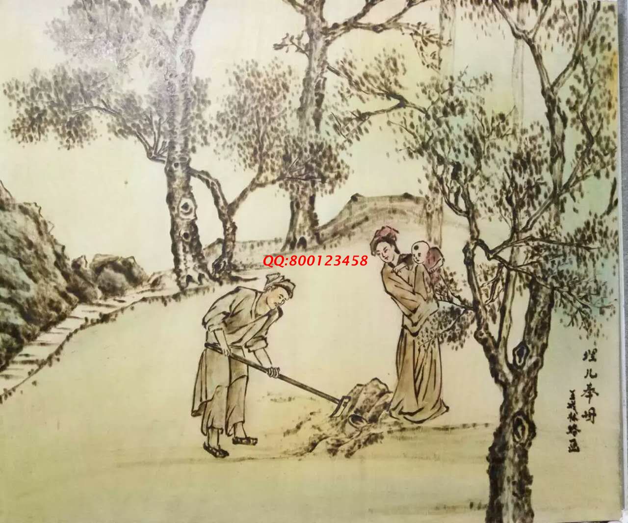 【民間手工藝品推介】邱縣傳統(tǒng)純手工烙畫，《二十四孝系列》預(yù)約定制，尺寸46*39cm