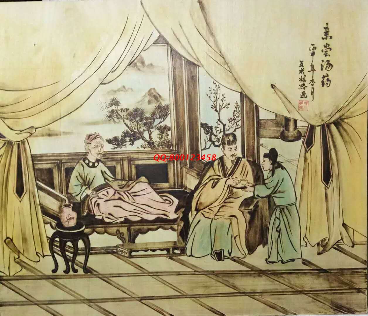 【民間手工藝品推介】邱縣傳統(tǒng)純手工烙畫，《二十四孝系列》預(yù)約定制，尺寸46*39cm