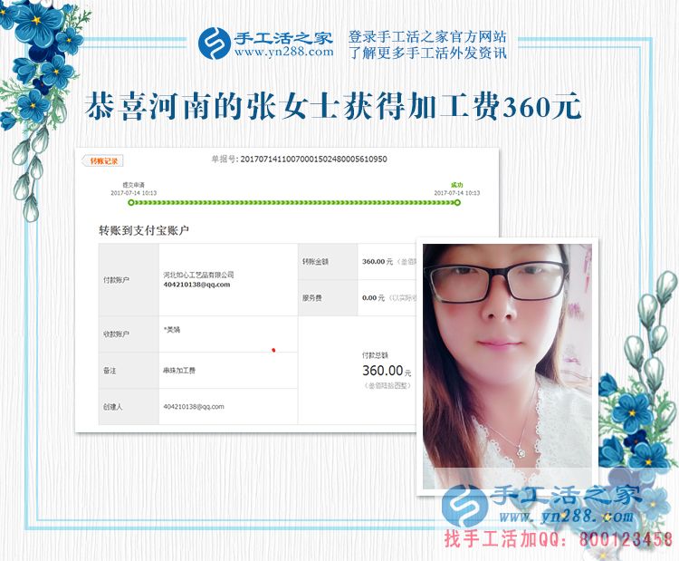 美術(shù)老師的新杰作，河南張女士暑假里兼職手工活賺錢忙(圖1)