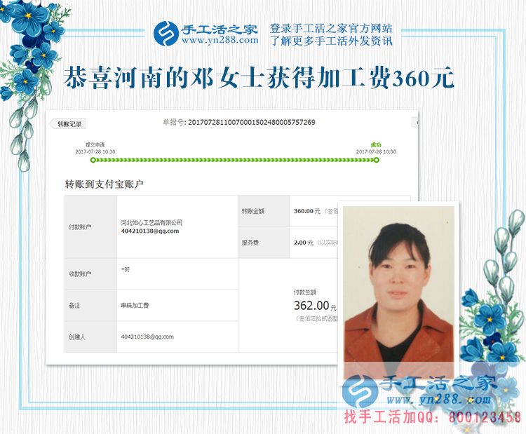 用雞蛋來核算我的手工活加工費(fèi)，我同意也很滿意(圖1)