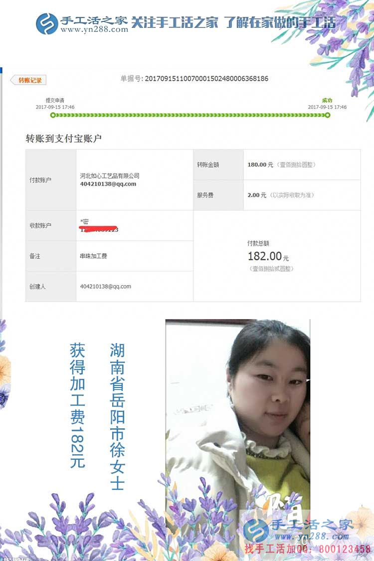 照顧孩子、做家務、做手工活賺錢，湖南岳陽徐女士一樣也沒耽誤(圖1)
