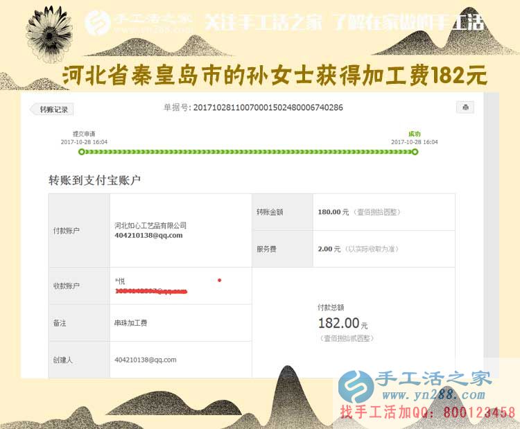 干凈，掙錢，不拖欠，不克扣，好！河北秦皇島農民孫女士做手工活賺錢后這樣說(圖1)