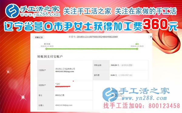 開(kāi)著小店還閑不住，遼寧營(yíng)口尹女士又兼職做珠繡手工掙錢(qián)，這次又掙錢(qián)了(圖1)
