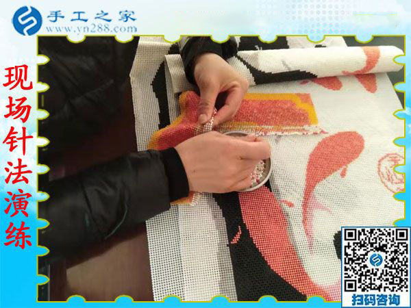 這個(gè)彩珠繡外發(fā)手工活很適合我，天津退休人員楊女士這樣對(duì)大家說(shuō)