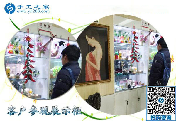 12月22日，沒有押金的手工活，正規(guī)供料的手工活，就是珠繡加工，手工之家接待考察加工客戶剪影