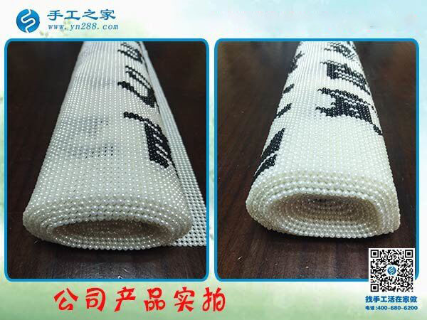 手工之家主打產(chǎn)品珠繡字畫 雅薇麗品牌 古法書畫用現(xiàn)代串珠展示！(圖1)