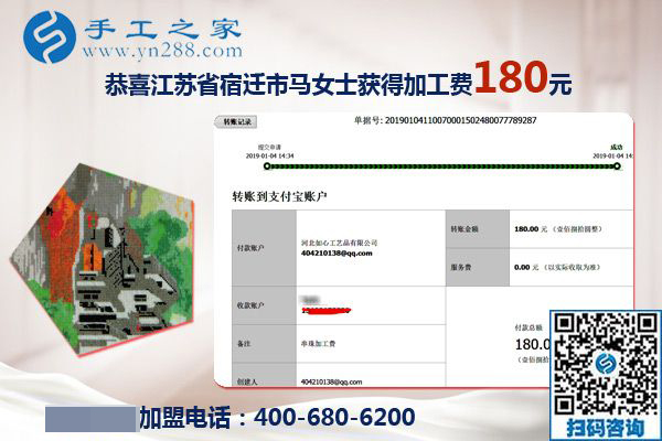 幸福的生活是這樣的，在家做手工活掙錢(qián)的江蘇宿遷馬女士這樣說(shuō)
