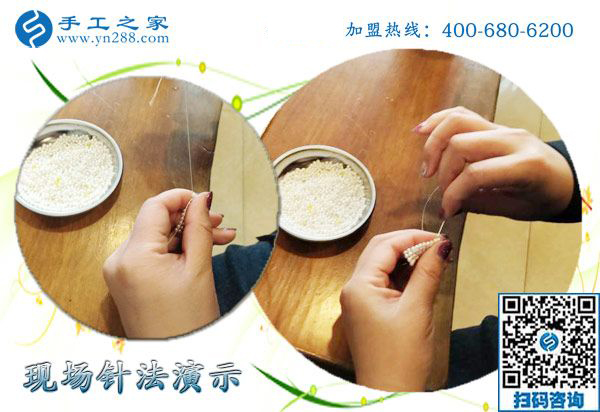 1月22日，手工活加盟項(xiàng)目，沒(méi)有押金的手工活，可以帶回家做的手工活就在這里，手工之家接待考察加工客戶剪影