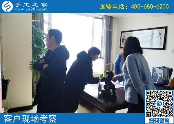2月19日，這個可以寄到家做的手工活怎么樣？手工之家接待考察加工客戶剪影