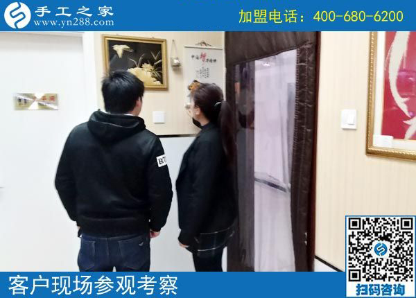 3月4日，這個可以寄到家做的手工活產(chǎn)品是什么樣子？有多大？手工之家接待考察加工客戶剪影