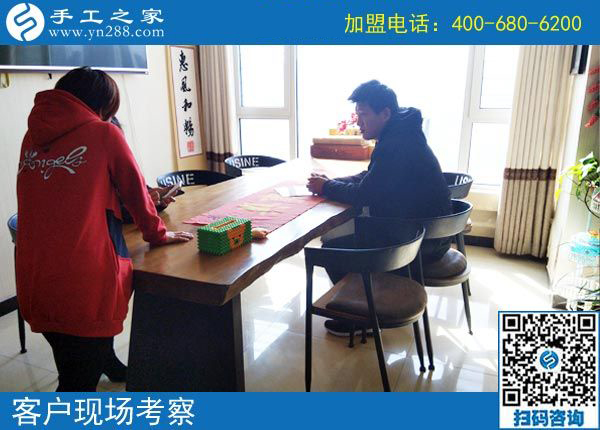 3月11日，可以寄到家做的手工活很好做，怎樣做的更快？手工之家接待考察加工客戶剪影