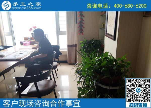 4月19日，做正規(guī)供料的手工活選擇這里真掙錢，手工之家接待考察合作加工客戶剪影
