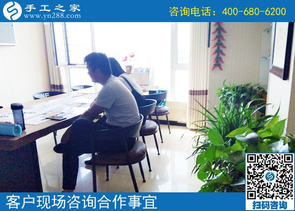 5月26日，正規(guī)的手工活外包就是珠繡串珠手工，手工之家接待考察加工客戶剪影