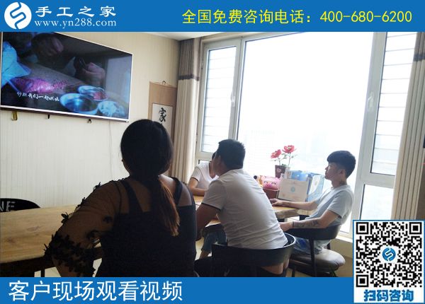 6月2日，正規(guī)供料的手工活，大家都選擇這里的珠繡，手工之家接待考察加工客戶(hù)剪影