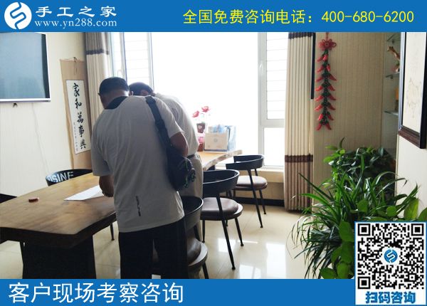 6月8日，珠繡串珠代加工手工活是適合每個人在家做的手工活。手工之家接待考察加工客戶剪影