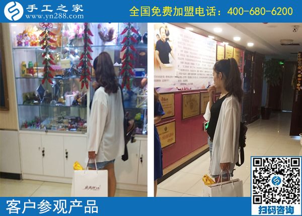 美女愛(ài)上串珠繡，特來(lái)手工之家公司總部實(shí)地考察合作(圖1)