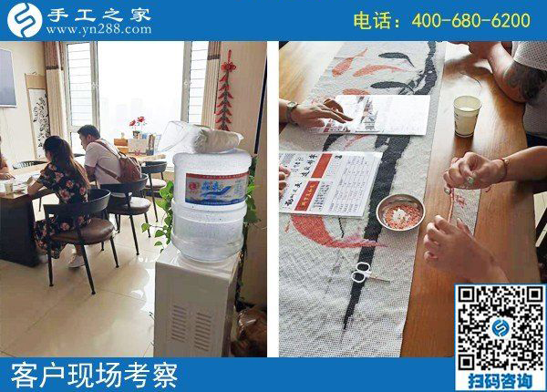 想做手工活哪里找？客戶現(xiàn)場(chǎng)考察手工之家雅薇麗珠繡(圖2)