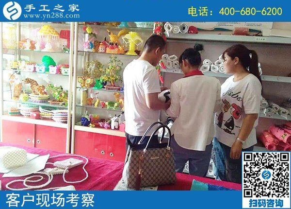 8月19日，能掙錢(qián)的手工活是珠繡負(fù)責(zé)回收的手工活，手工之家接待考察加工客戶剪影