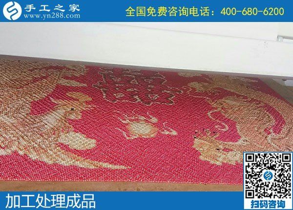 10月21日，簽正規(guī)合作協(xié)議的外發(fā)手工活，就是勵志珠珠繡，手工之家接待考察加工客戶剪影