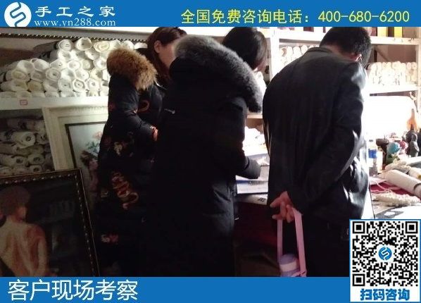 1月2日，拿回家做的手工活，正規(guī)外發(fā)手工活，就是勵志珠珠繡手工，手工之家接待考察加工客戶剪影