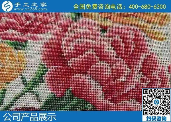 1月8日，手工活加盟項目，手工活拿回家做，這里的珠繡手工活更適合。手工之家勵志珠珠繡成品實拍
