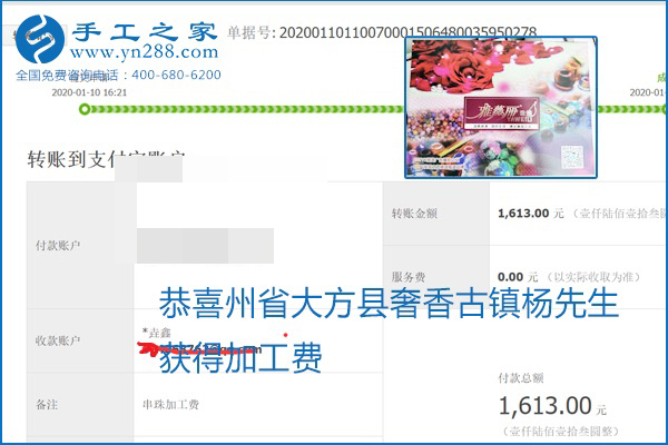 勵志珠珠繡手工活加盟項目加工費怎樣結(jié)算？收入好嗎？