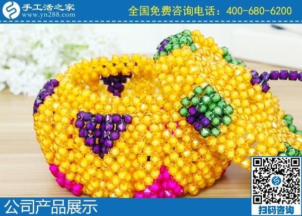 2月7日，純手工活外發(fā)加工，手工活賺錢，就選這個珠繡外發(fā)手工活，手工之家珠繡立體串珠類成品實(shí)拍