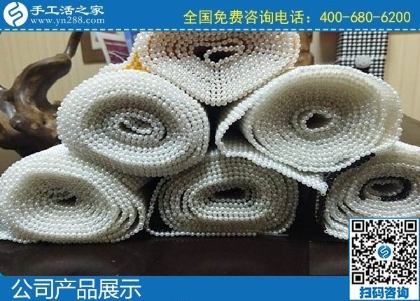 2月10日，想找手工活外發(fā)加工，選十多年歷史的成功企業(yè)手工之家能掙錢，勵志珠珠繡成品展示