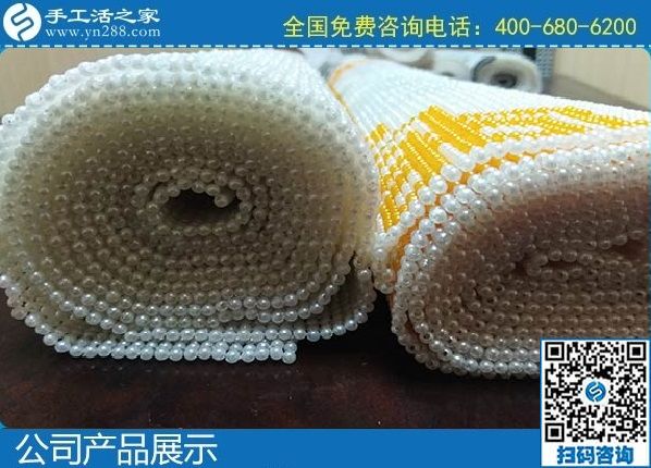 2月10日，想找手工活外發(fā)加工，選十多年歷史的成功企業(yè)手工之家能掙錢，勵志珠珠繡成品展示