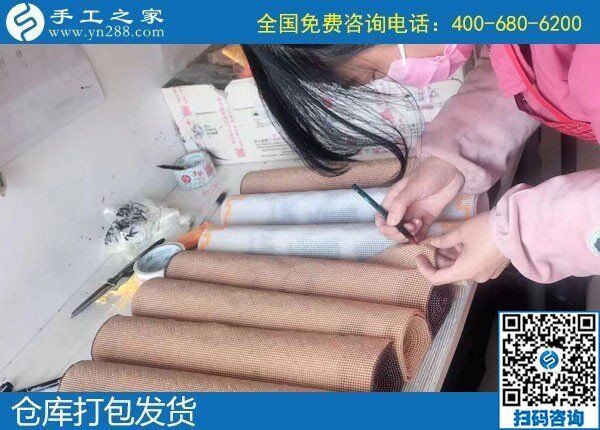 春節(jié)過后天漸暖，在家做手工活串珠繡正合適(圖1)