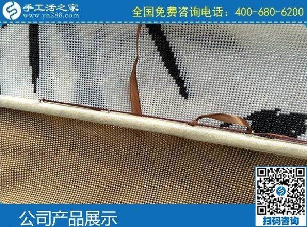 3月7日，找正規(guī)手工活代理加工項目，有沒有手工活拿回家做？手工之家勵志珠珠繡成品實拍