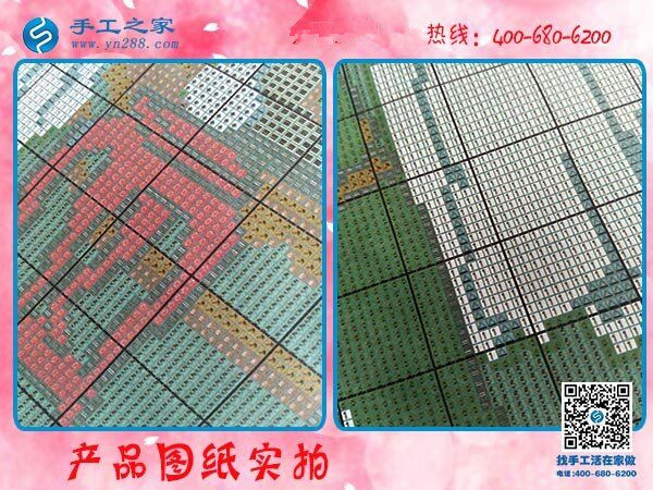 農(nóng)村婦女愛做的手工活，手工之家平面串珠繡(圖1)