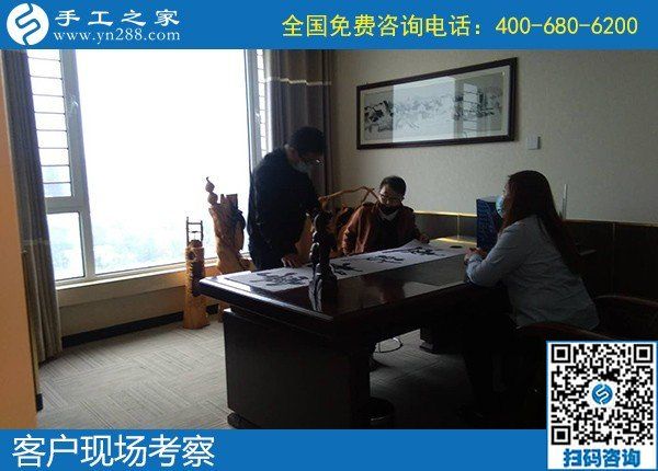 5月8日，正規(guī)手工活外發(fā)加工項(xiàng)目，手工活代理加工項(xiàng)目，就選勵(lì)志珠珠繡，手工之家接待考察合作加工客戶剪影