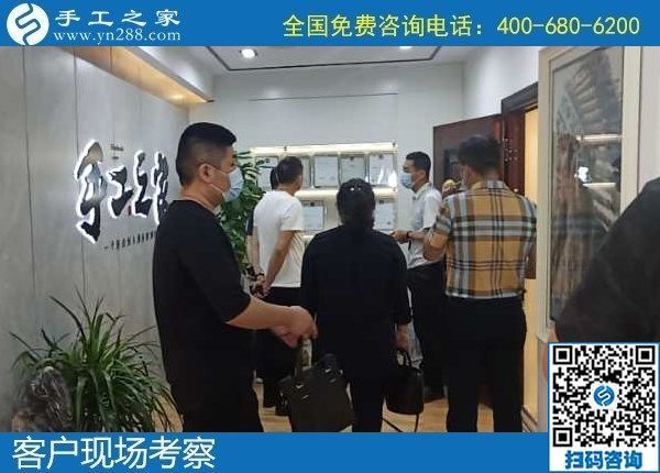 6月3日，富有愛心的手工活外發(fā)加工企業(yè)，對大家說在家做珠繡是個好選擇，手工之家接待考察合作客戶剪影