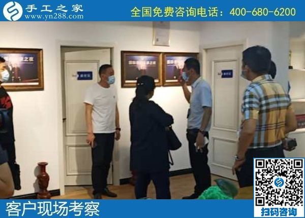 6月3日，富有愛心的手工活外發(fā)加工企業(yè)，對大家說在家做珠繡是個好選擇，手工之家接待考察合作客戶剪影