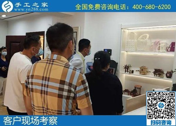 6月3日，富有愛心的手工活外發(fā)加工企業(yè)，對大家說在家做珠繡是個好選擇，手工之家接待考察合作客戶剪影