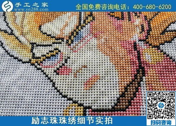 6月23日，在家做手工活掙錢，這個企業(yè)的手工活代理加工項目長期穩(wěn)定，勵志珠珠繡成品細節(jié)實拍