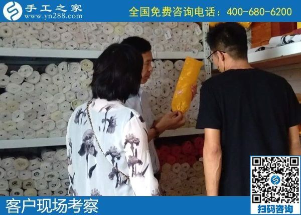 7月2日，怎樣的外發(fā)手工活才讓人放心？想把手工活拿回家做，選勵(lì)志珠珠繡，手工之家接待考察加工客戶剪影