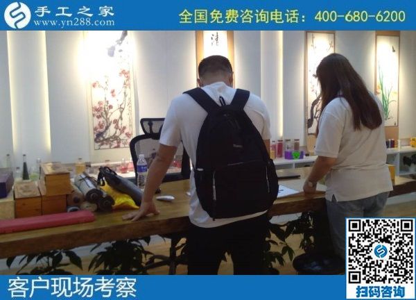 7月3日，58同城手工活外發(fā)加工，找到可以拿回家做的手工活選勵志珠珠繡。手工之家接待考察合作加工客戶剪影