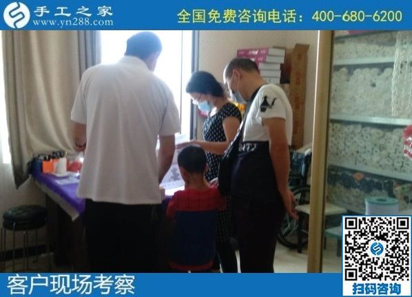 7月6日，郵寄到家的手工活，手工之家的勵(lì)志珠珠繡是能賺錢的手工活，手工之家接待考察合作加工客戶剪影