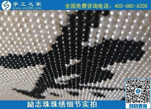 7月11日，找正規(guī)手工活外發(fā)加工，做手工活掙錢，應(yīng)該了解這些，勵(lì)志珠珠繡成品細(xì)節(jié)實(shí)拍