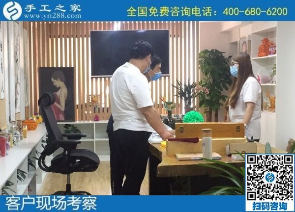 7月17日，有什么能賺錢的手工活？越來(lái)越多的人選擇勵(lì)志珠珠繡手工活外發(fā)加工項(xiàng)目，手工之家接待考察合作加工客戶剪影
